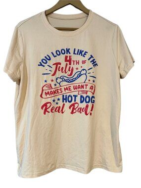 3/$18 4th of July Graphic Tee Legally Blonde Quote Hot Dog Patriotic Shirt